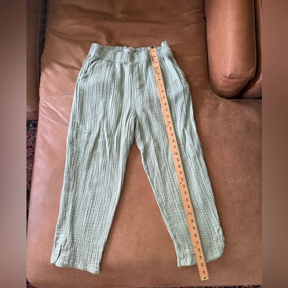 MARKET & SPRUCE Dria Extra High Rise Straight Leg Gauze Ankle Pant Size Medium - Picture 6 of 11
